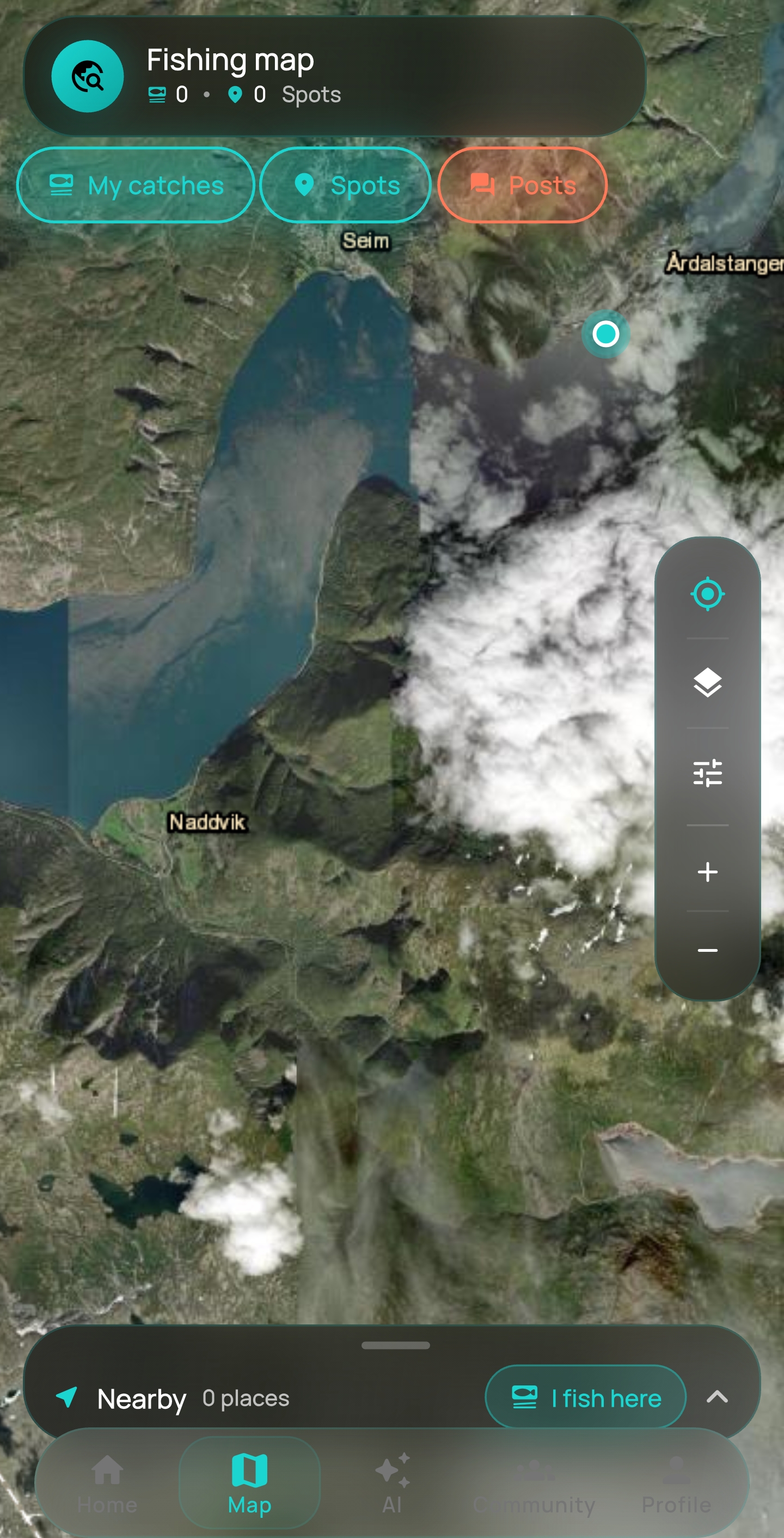 Fishing Pro fishing map
